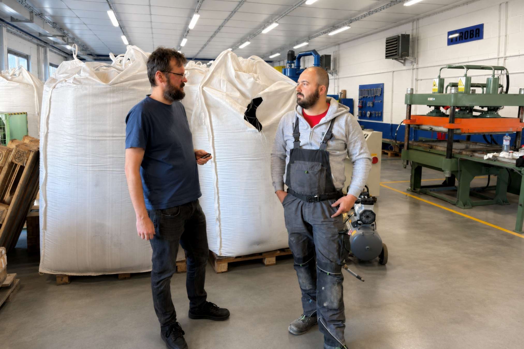 EkoLebo personnel inside production workspace