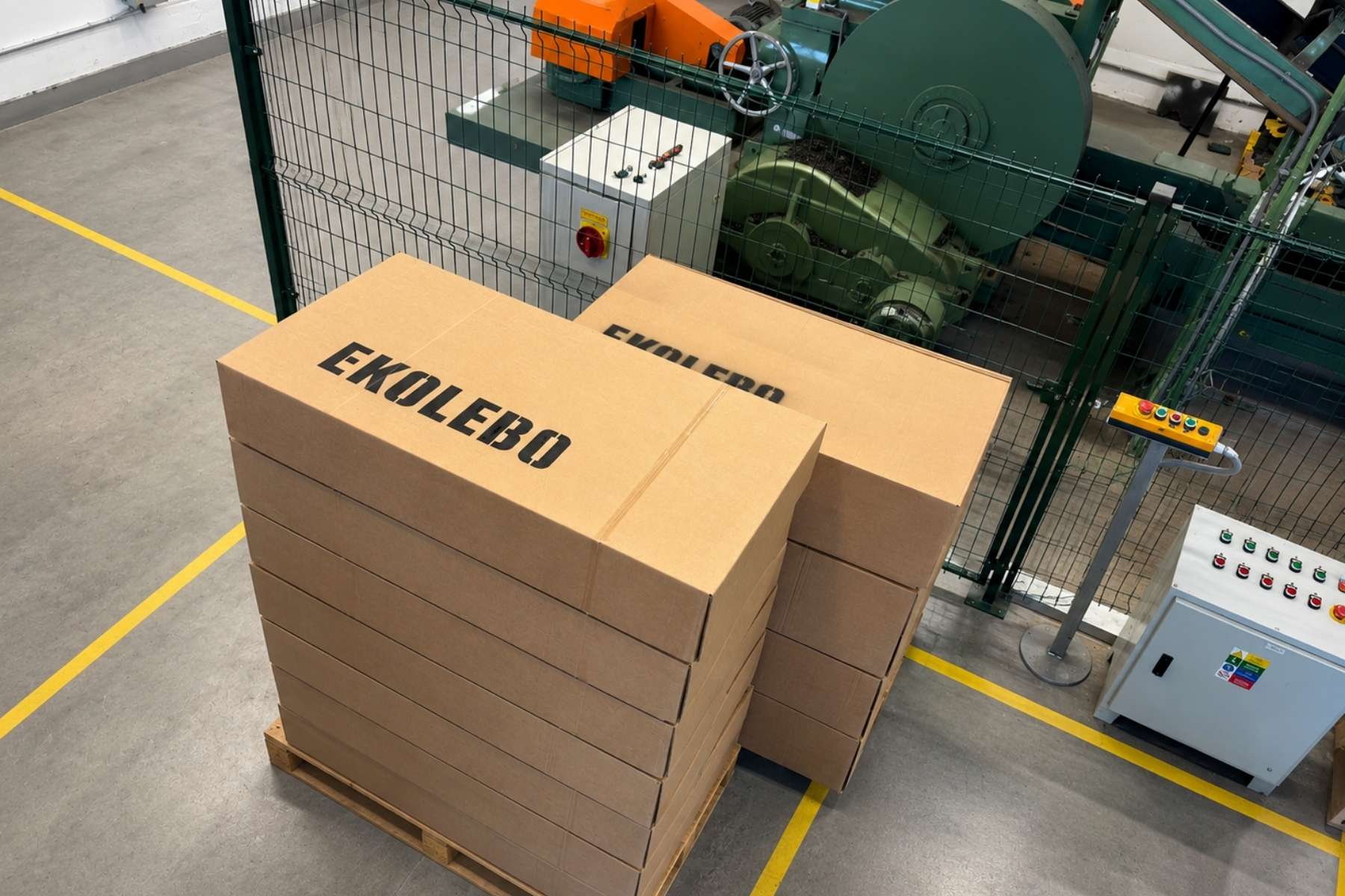 Branded EkoLebo boxes prepared for delivery